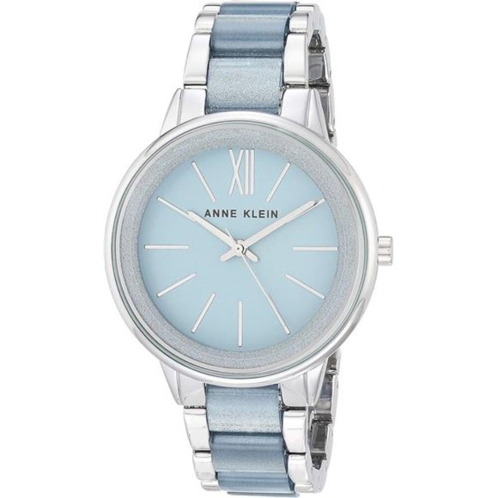 Women's Resin Bracelet Watch Light Blue/Silver